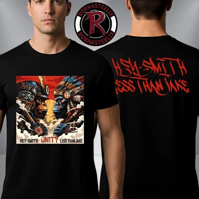 Hey Smith x Less Than Jake Split EP Shirt June 2026 2-Sided Ska Punk Unisex Tee