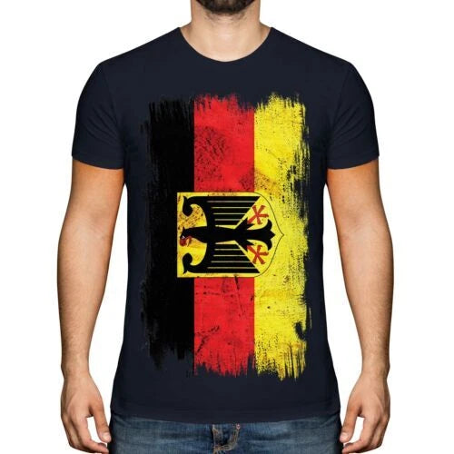 GERMANY STATE GRUNGE FLAG MENS T-SHIRT TEE TOP DEUTSCHLAND FOOTBALL GERMAN SHIRT