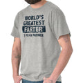 Worlds Greatest Farter Father Funny Dad Joke Mens Casual Crewneck T Shirts Tees