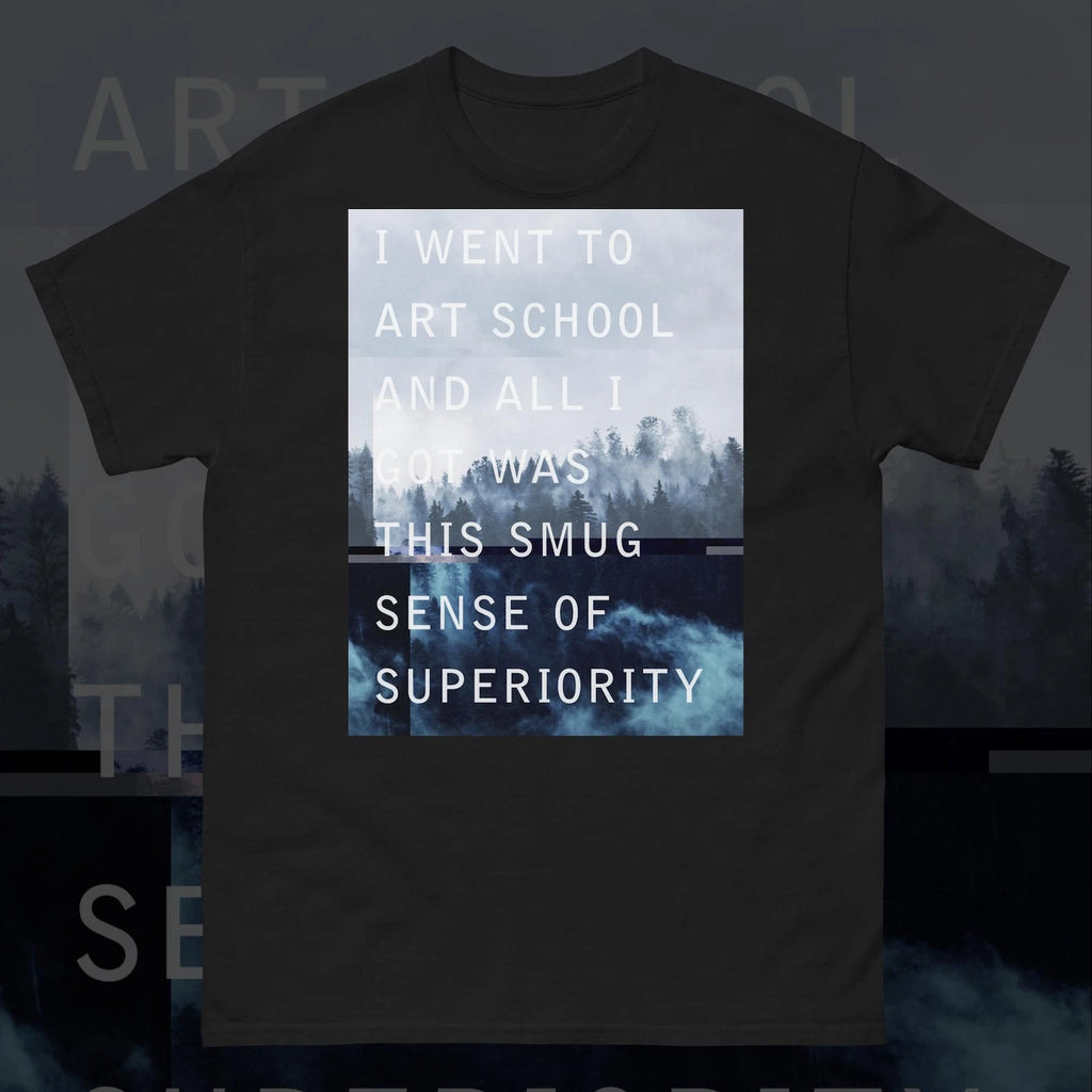 I Went to Art School Vaporwave Cyberpunk Glitch Pastel Goth 90s Retro Unisex Te