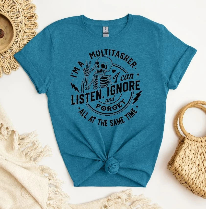 Unisex Graphic Tee, I'm A Multitasker Shirt, Sarcastic Unisex Shirt