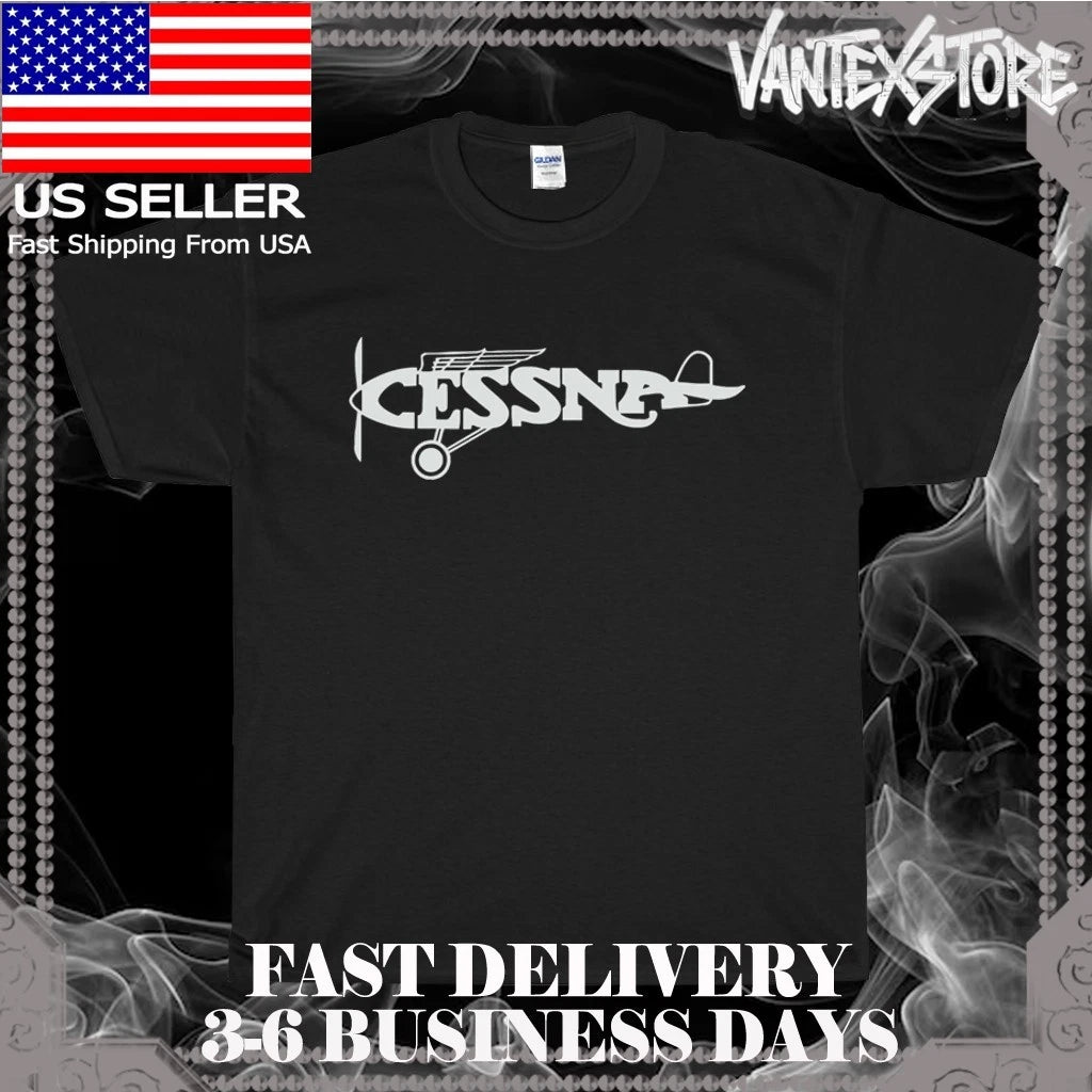 NEW SHIRT CESSNA LOGO MEN'S T-SHIRT FUNNY AMERICAN USA SIZE S-5XL