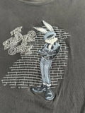 Bugs Bunny Vintage Acme Rockabilly Punk Long Sleeve Shirt Embroidered 2XL Black