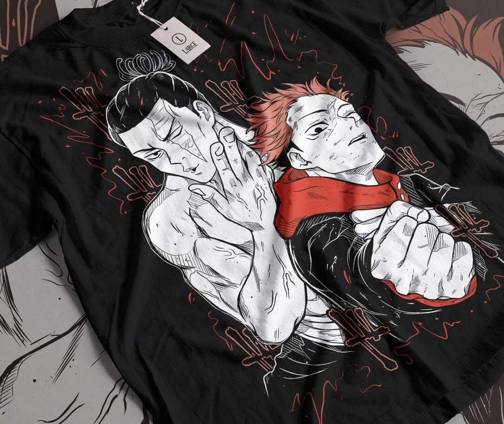 Yuji Itadori T-shirt Aoi Todo Jujutsu Kaisen Gift Exclusive Black Shirt All Size