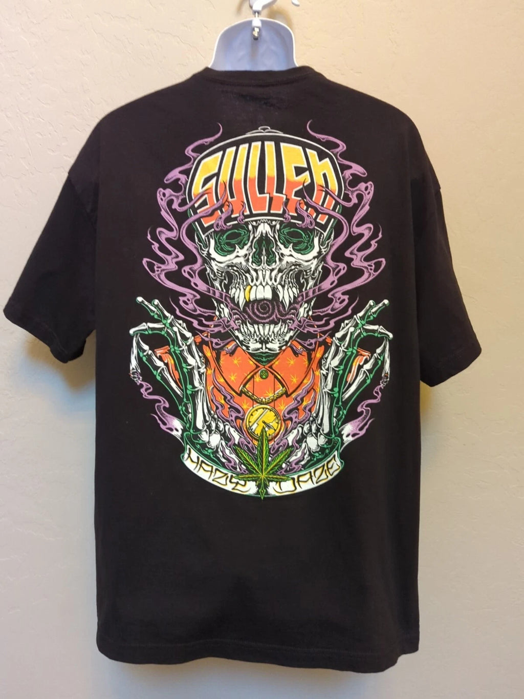 Sullen Art Mens Y2K Graphic Sz XL Art Gothic Skull Short Sleeve Fierce Black