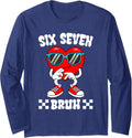 Funny Heart 67 Bruh Valentine Six Seven Meme Long Sleeve T-Shirt