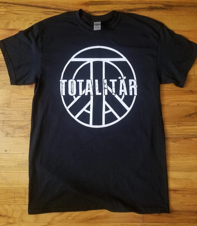 TOTALITÄR Logo T-Shirt Swedish Hardcore D Beat Punk Band Merch Tee UK RAW