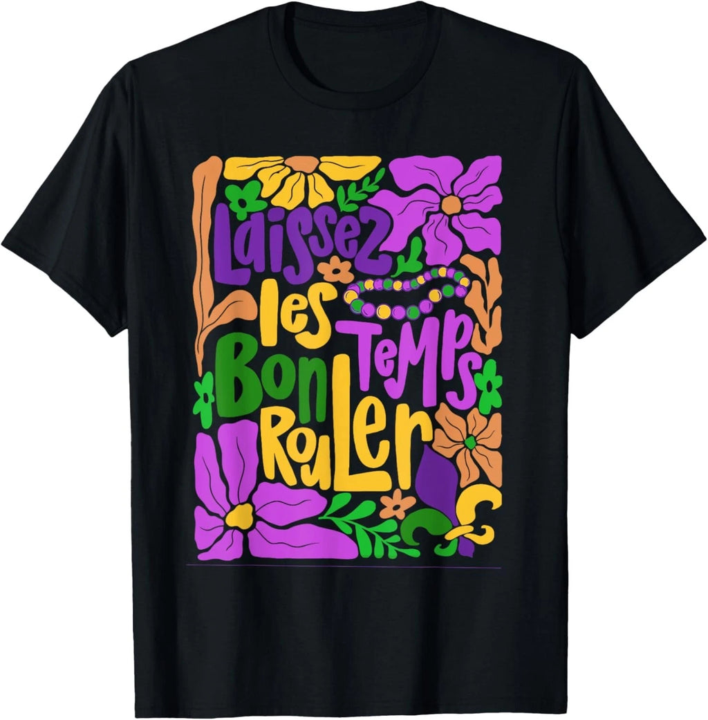 Mardi Gras Boho Laissez Les Bon Temps Rouler Fleur De Lis Gift Unisex T-Shirt