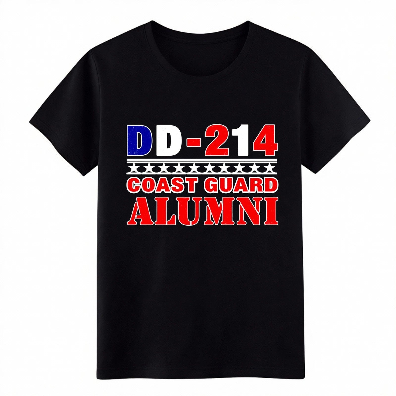 Unisex DD-214 Coast Guard Alumni Gift Graphic T-Shirt - USCG Veteran Honor Tee