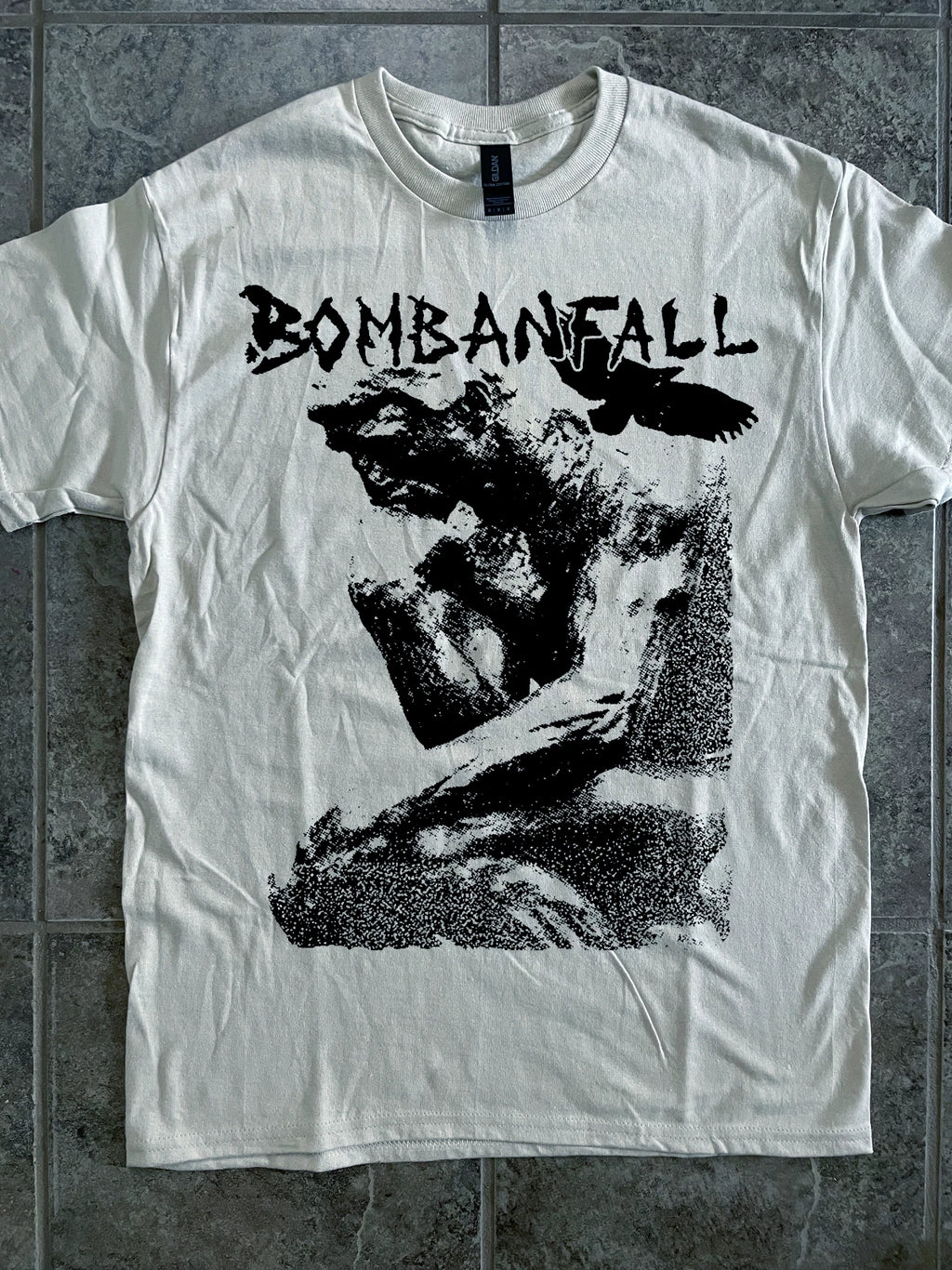 Bombanfall T-Shirt (Ice Grey) - Punk Hardcore Dbeat