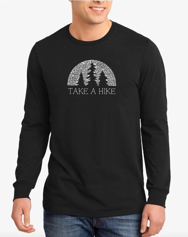 Port & Company LA Pop Art Men's Nature Lover Word Art Long Sleeves T-shirt - L