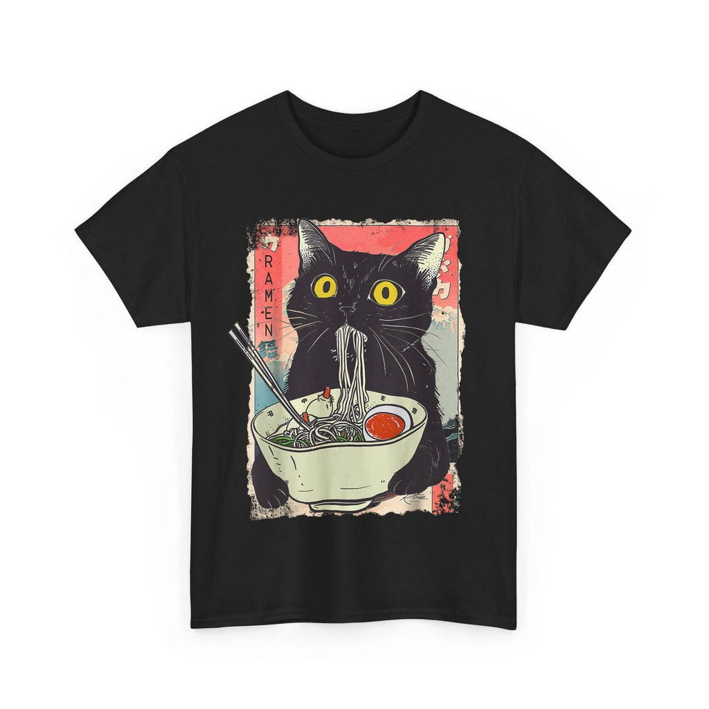 Funny Cat Ramen Noodle Japanese Anime Manga Ramen Kawaii Cat T-Shirt