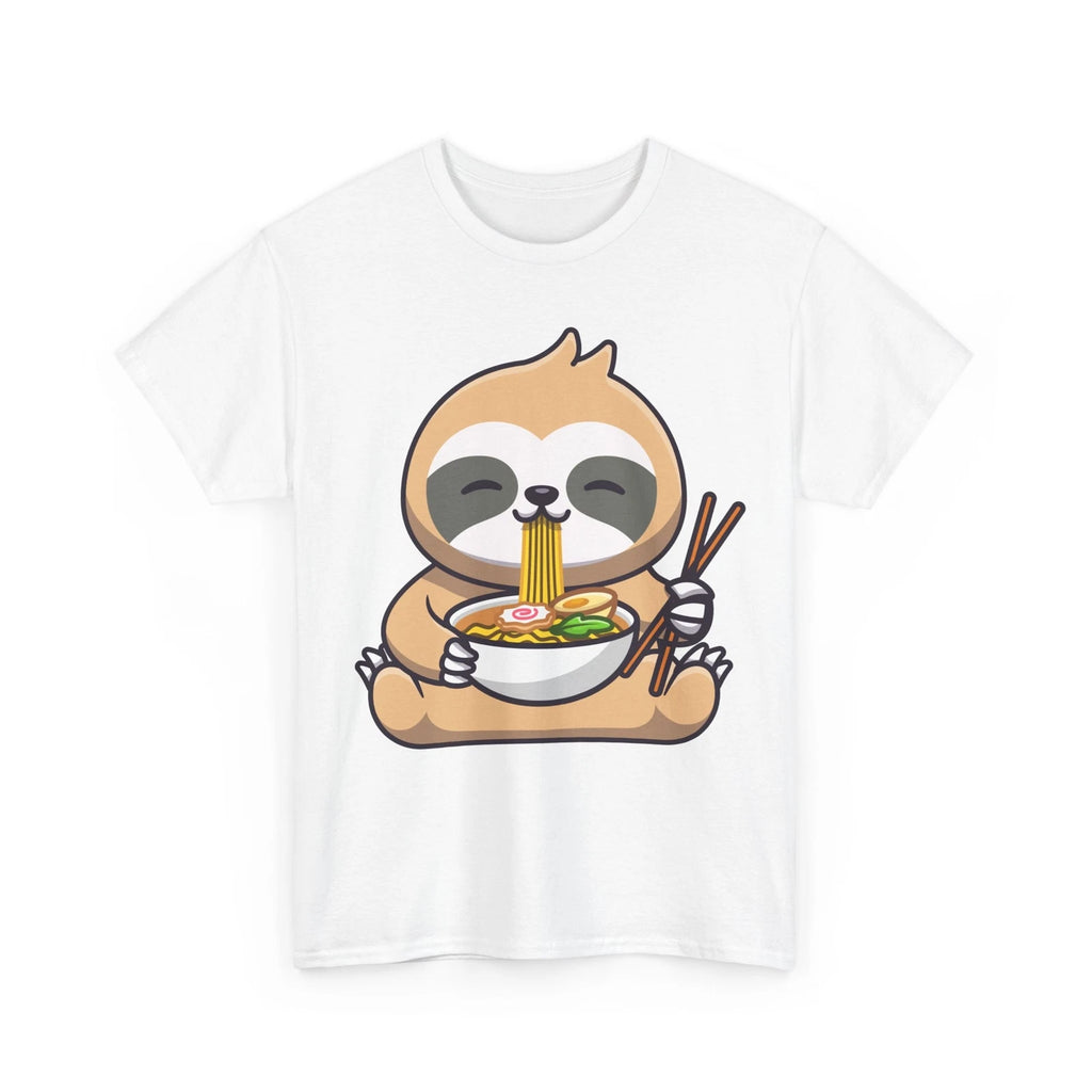 Sloth Shirt, Kawaii Sloth Eating Ramen Japanese Food Lovers Women Men T-shirt
