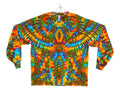 Tie Dye Shirt | Tribal Phoenix Blotter | Long Sleeve Handmade T-Shirt | Small-6X
