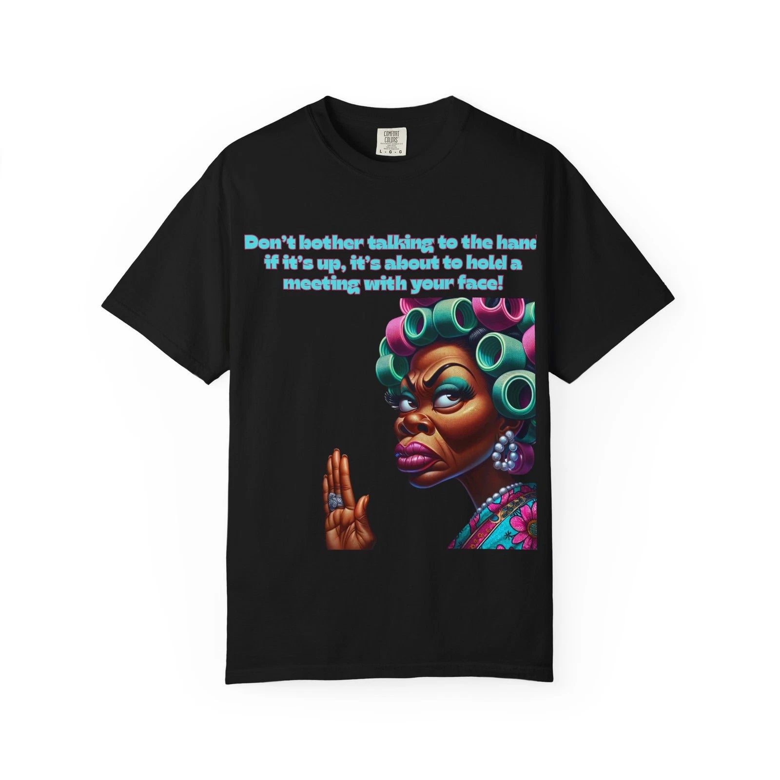 Sarcastic Meeting Face Unisex Tee, Funny Hand Design Shirt, Comical Graphic Tee,