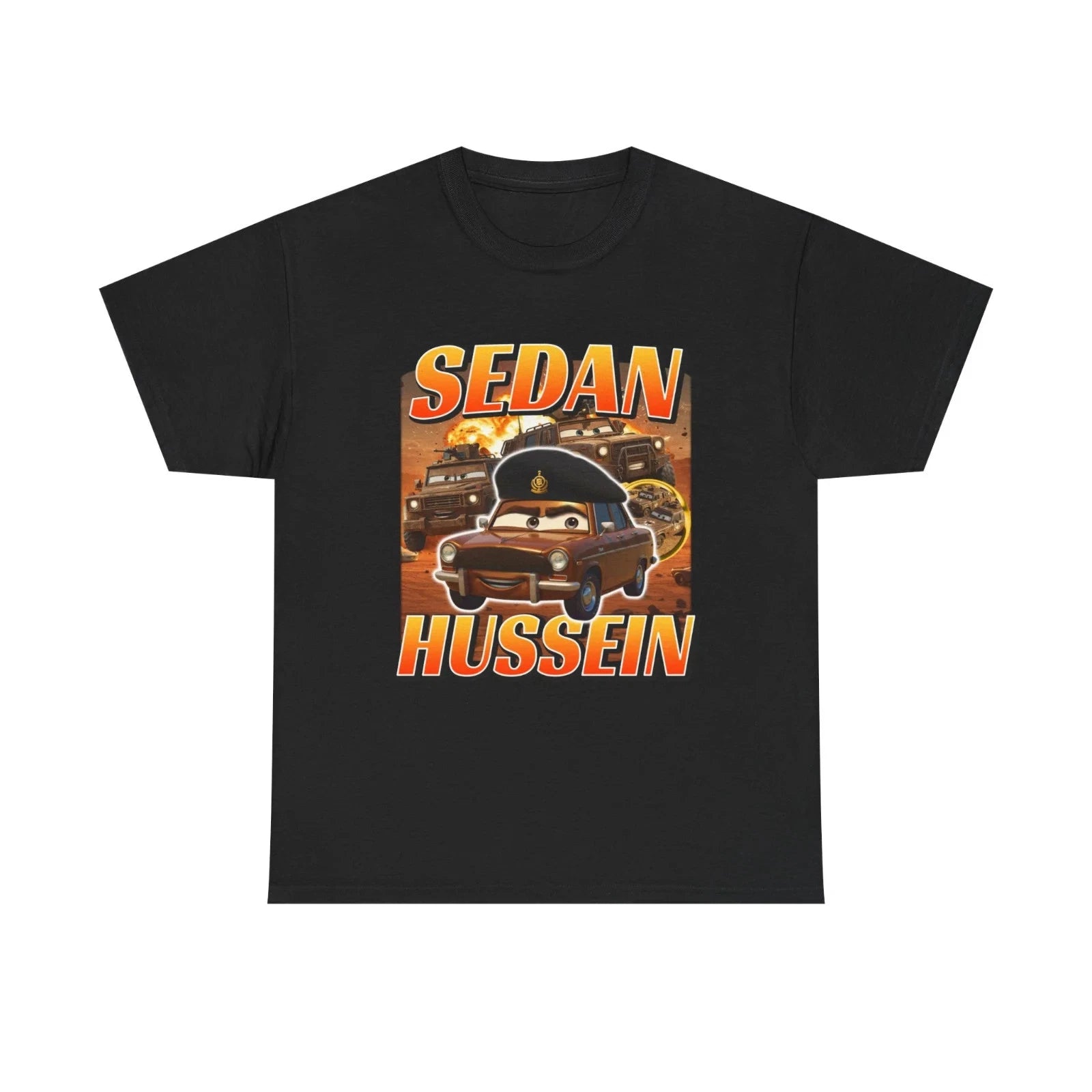 SEDAN HUSSEIN Shirt, Car Meme T-Shirt, Automotive Humor Graphic Tee