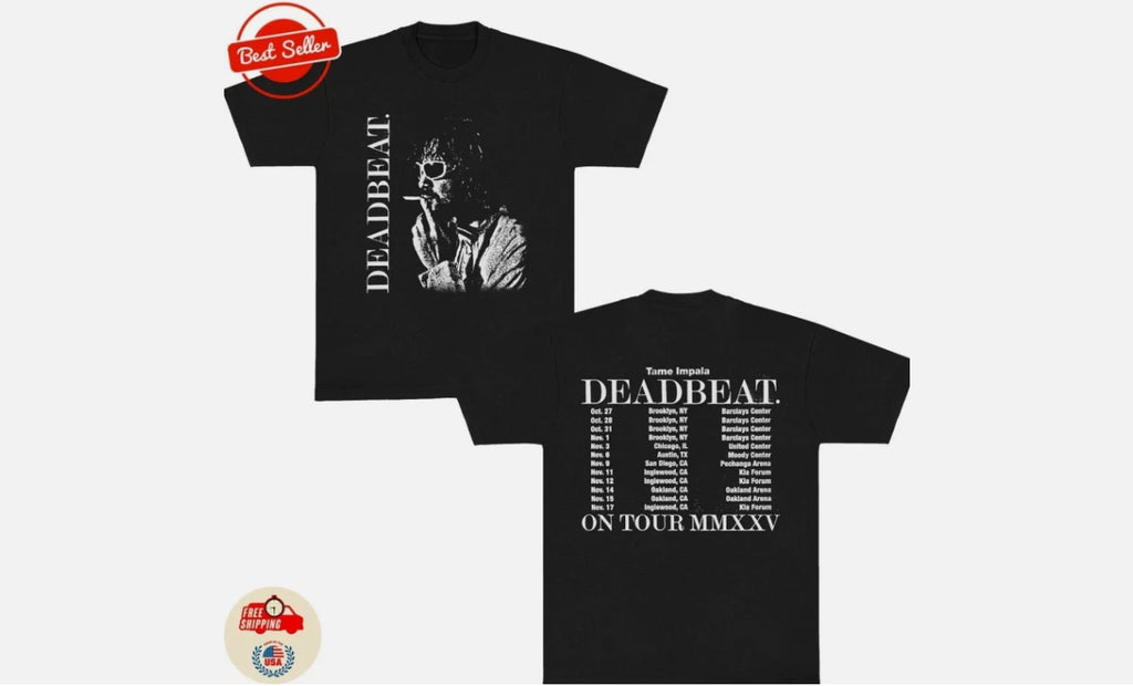 Deadbeat Tour 2025 Merch Deadbeat Portrait Smoking T-shirt