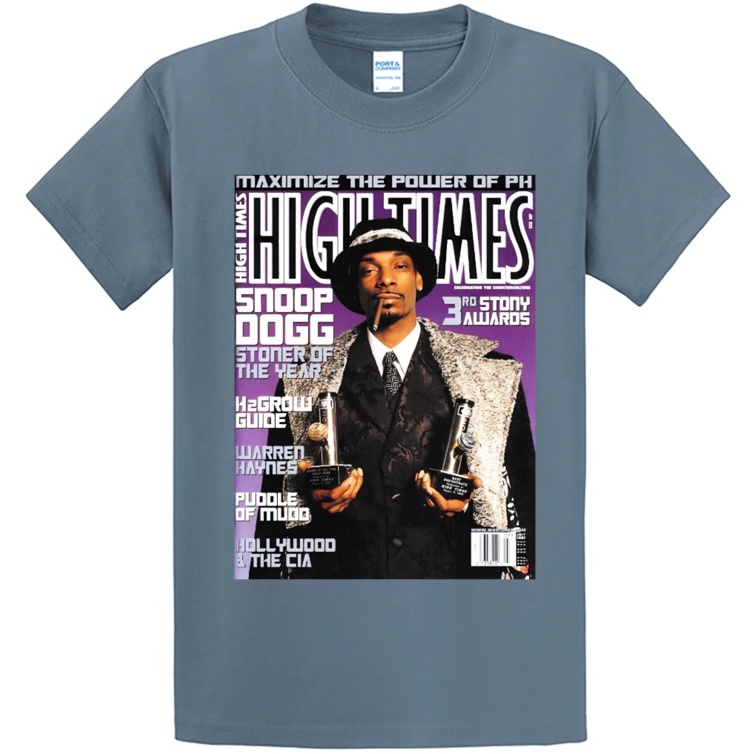 NEW Art Society POP CULTURE MAGAZINE VOL. 2 STONE BLUE Tee Shirt SM-4XL MADE USA