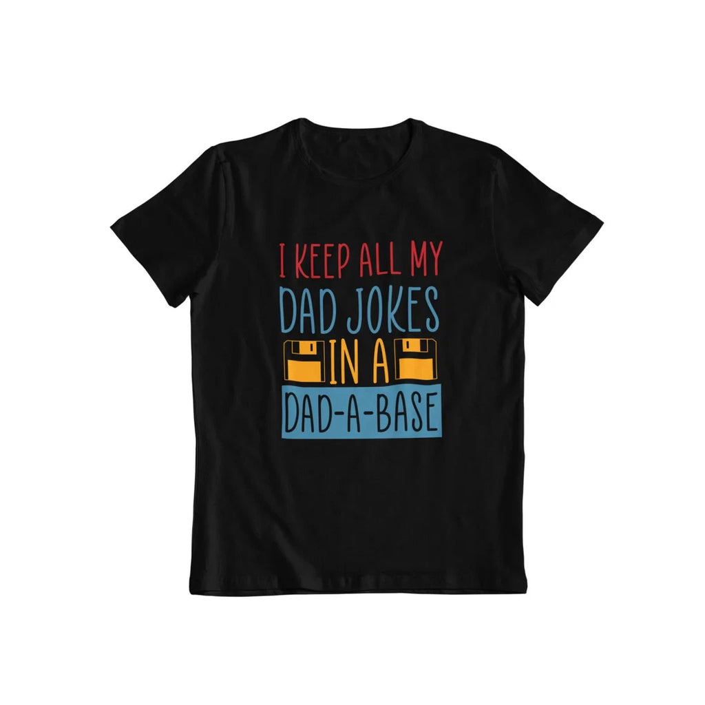 I keep all my dad jokes in a dad a base, Dad jokes shirt, Funny dad, Fathers day
