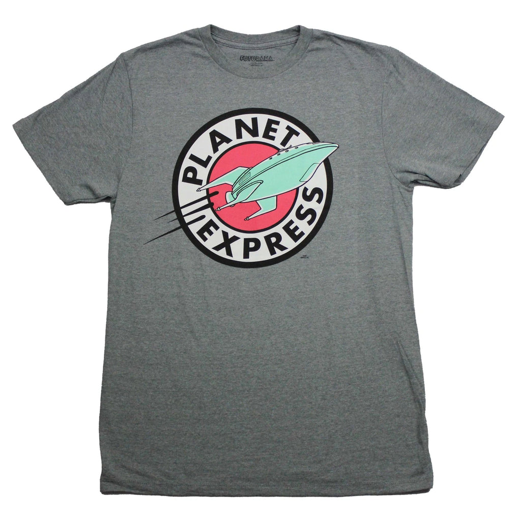 Futurama New Adult T-Shirt - Planet Express Delivery Logo