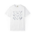 Vintage Boho Chickens Unisex T-shirt, Bohemian Hen Shirt, Retro Style Poultry