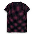 90s Jean Paul Gaultier Homme Polka Dot Mesh T-Shirt Red Black Size M