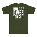 Nobody Owes You Sh!t Funny Sarcastic Saying Vintage Men's Short Sleeve T-Shirt