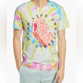 Public Art Mens Tie Dye Popsicle Graphic T-Shirt L Wear Life Creatively Pop Art