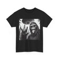 Funny Sasquatch Bigfoot Rock On Selfie With UFO Alien T-Shirt