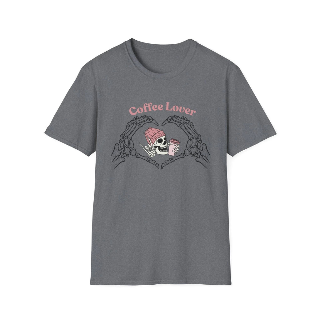 Gothic Shirt Coffee Lover Skeleton Unisex T Shirt