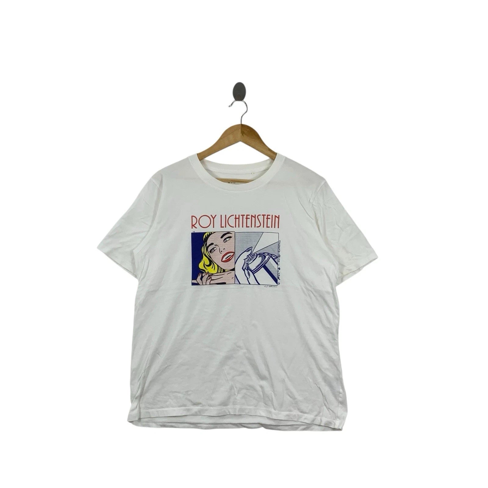 ROY LICHTENSTEIN x UNIQLO Girl Spray Can Pop Art Tee Shirt Painting New