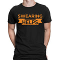 Swearing Helps Sarcastic Sarcasm Quote Funny Humor Novelty Mens T-Shirts Top#NED