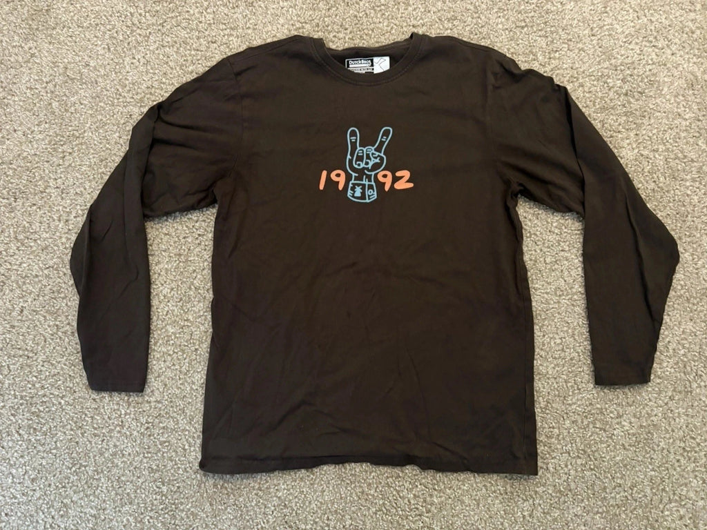 Dutch Bros Employee Brown Long Sleeve Size Medium
