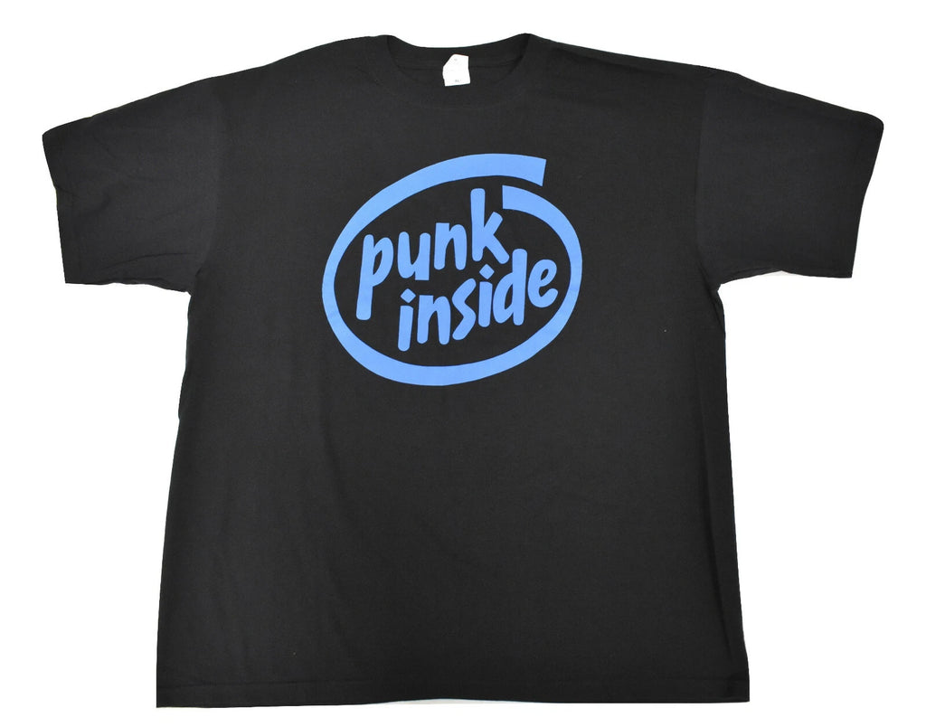 Anvil Mens Punk Inside Funny Parody Black Tee Shirt New XL