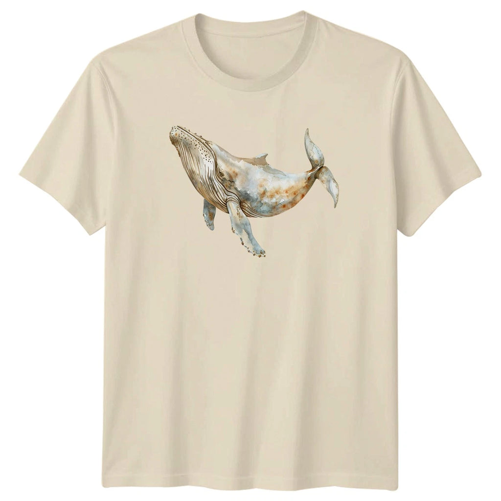 Watercolor Humpback Whale T-Shirt Boho Animal Gift For Him And Her