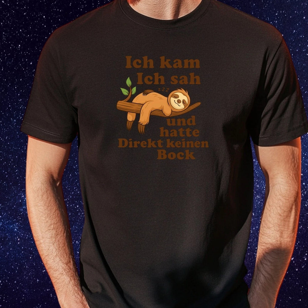 Mens Sloth Gift Motif Cotton T-Shirt Size XS to 5XL