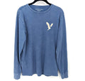 American Eagle Shirt Mens Small Blue Long Sleeve Super Soft Logo Graphic Y2K 90s