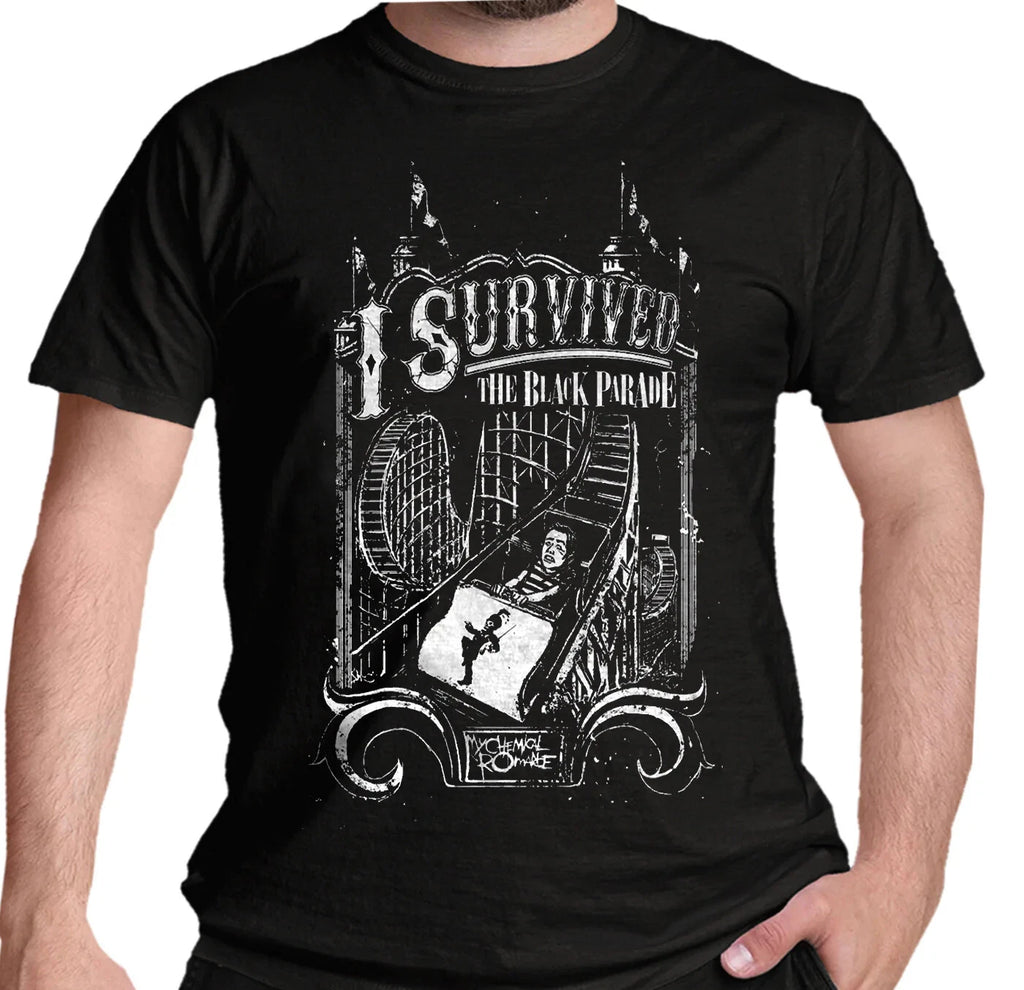 Official My Chemical Romance T Shirt I Survived The Black Parade MCR New S To 2X
