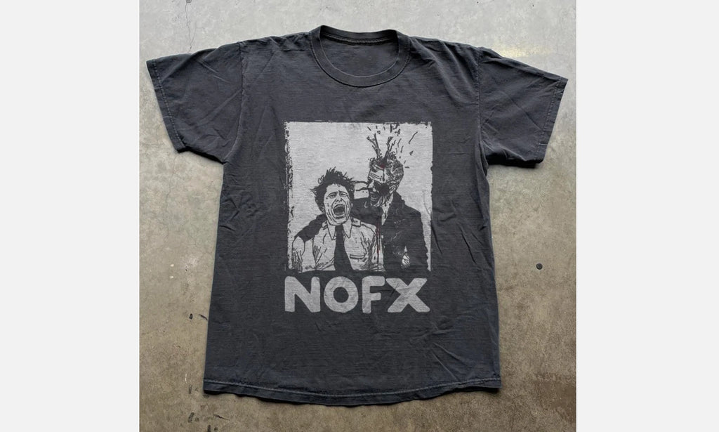 NOFX Punk Rock Band Graphic T-Shirt, Unisex Black T-shirt, Size S-5XL