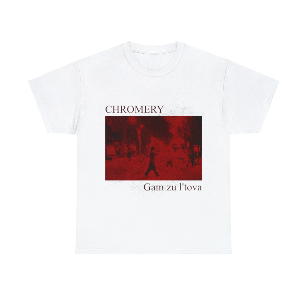 Chromery Y2k style graphic white t-shirt streetwear drip
