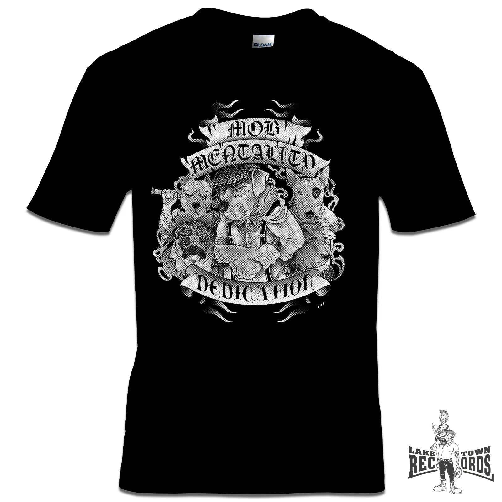 MOB MENTALITY - DOGS (T-SHIRT) Black S-3XL Skinhead Punk Oi! Hardsell 4 Skins