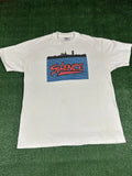 Vintage 90s Silence Graffiti New York Pop Art T Shirt Sz XL Keith Hearing Aids