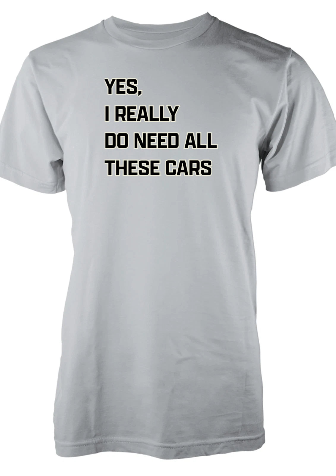 BNWT Funny Car Lover T-Shirt for Adults Free Personalisation Yes I Need All Cars