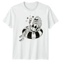 Summer Skeleton Lifestyle Womens Mens T-Shirt Fun Graphic Tee