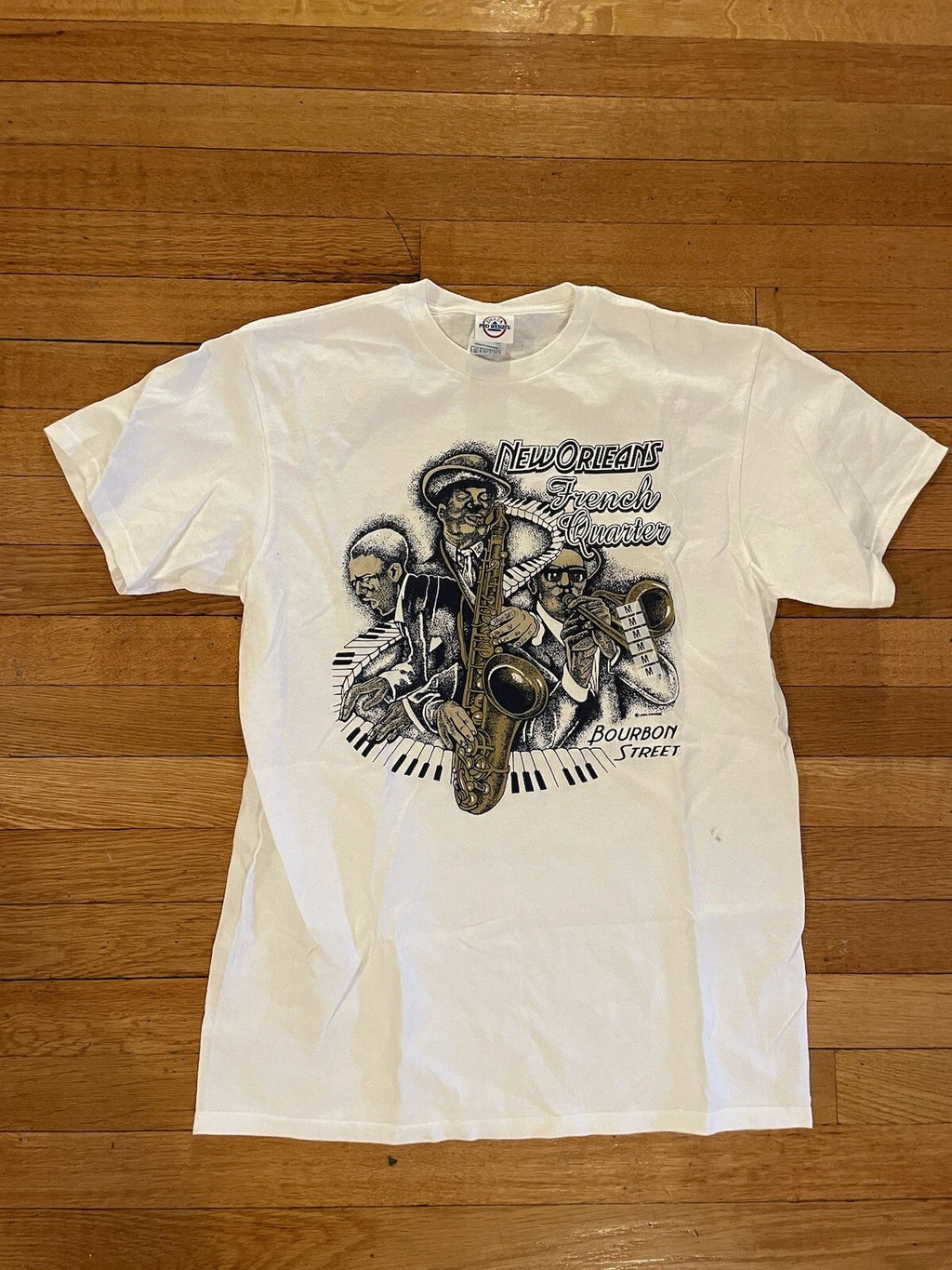 VINTAGE New With Tag French Quarter Shirt Medium New Orleans Bourbon Street Y2K