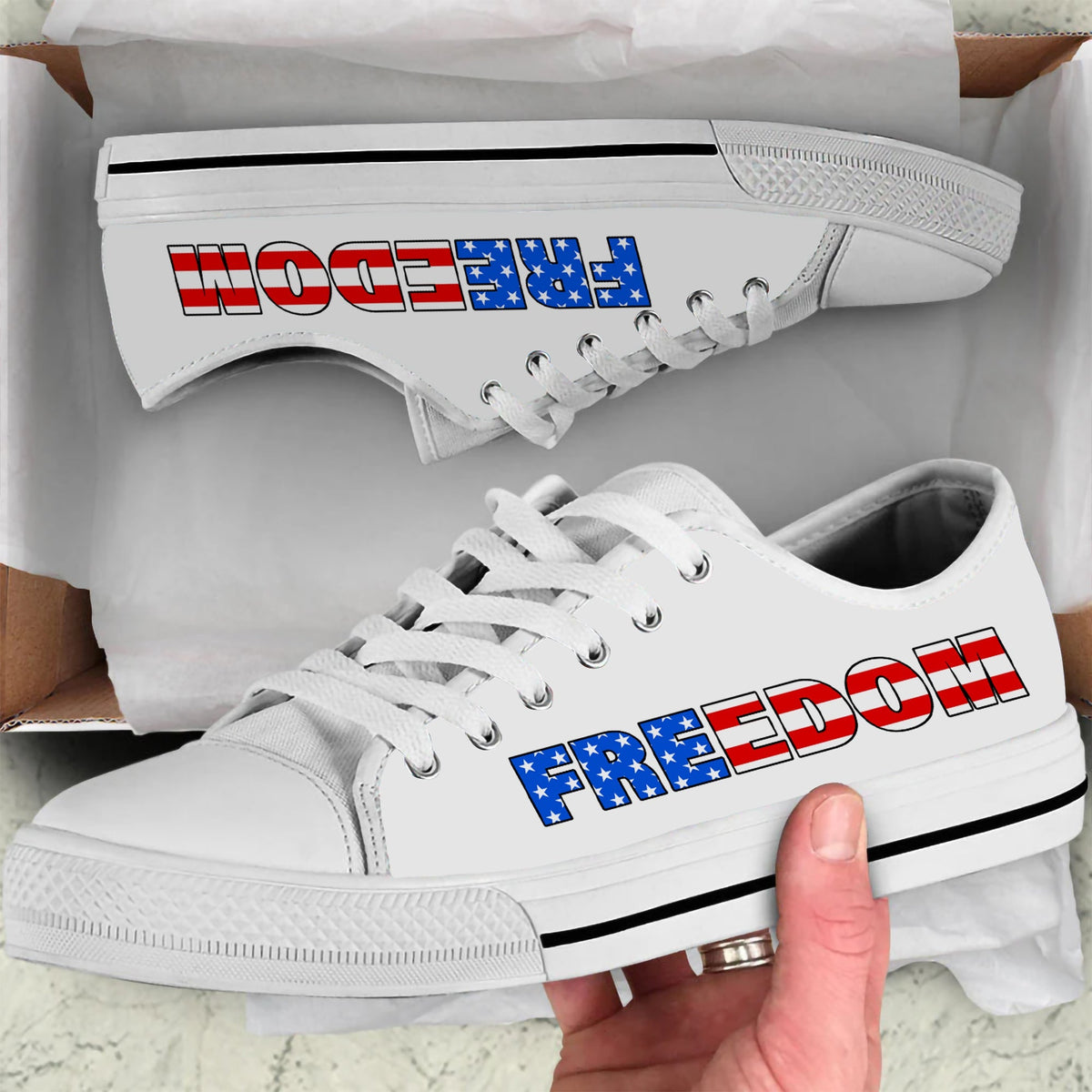 Freedom Charlie Low Top Canvas Shoe T-Shirts