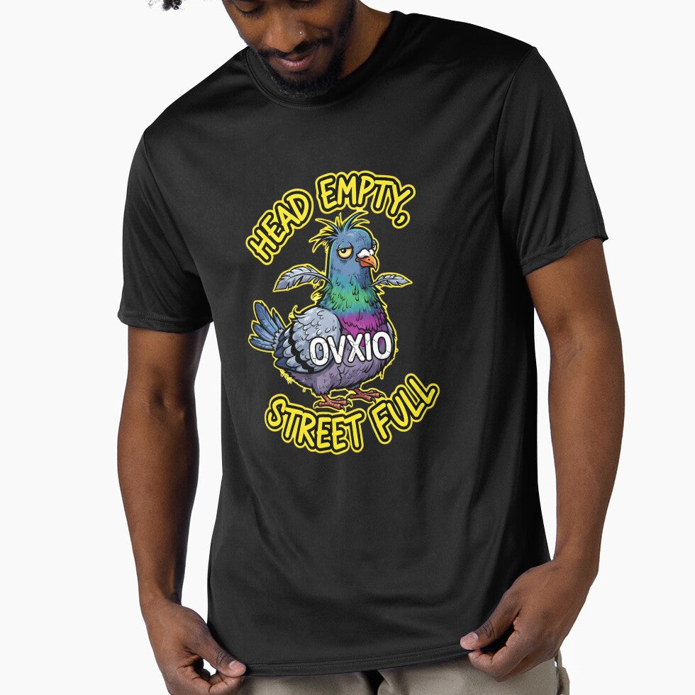 Head Empty Street Full - Funny Pigeon Urban Humor by OVXIO