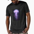 Cybernetic Bioluminescent Jellyfish Digital Glitch Art by NEOCHRONOS