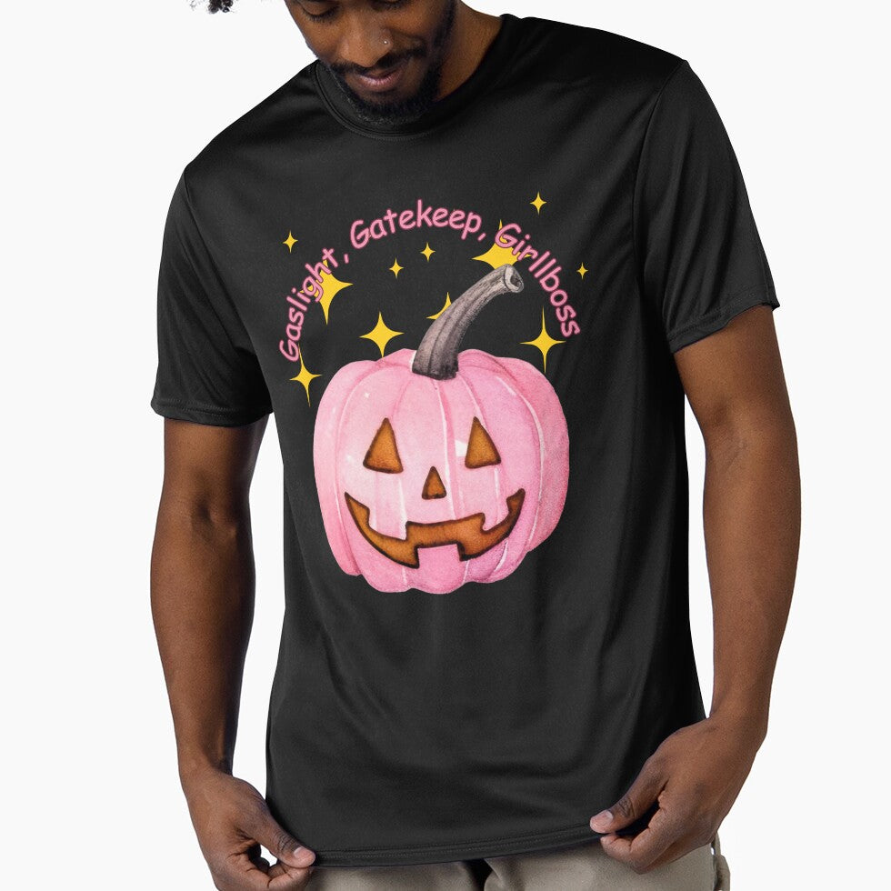 GASLIGHT, GATEKEEP, GIRLBOSS, PINK PUMPKIN, GIRLBOSS HALLOWEEN by larissa-myrie