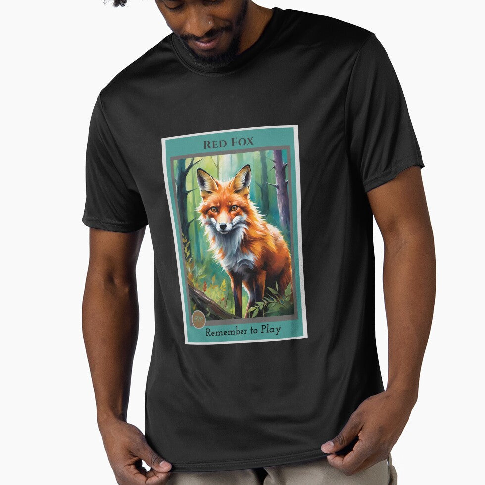 Red Fox – Remember to Play | Animal Totem Oracle Art by Galactic888